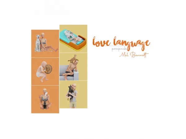 Mix Love Language Posepack - The Sims 4 Custom Content
