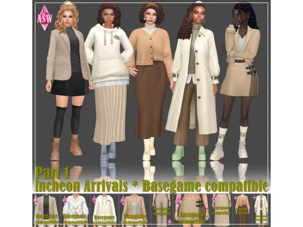Maxis Match Incheon Arrivals Basegame compatible Part 1 by Annett's Sims 4 Welt ASW - The Sims 4 Custom Content