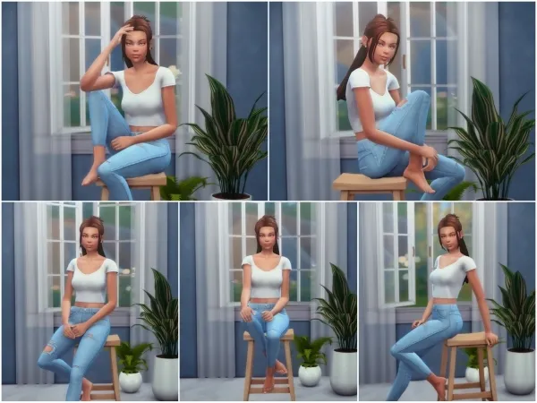 Maxis Match Barstool Poses III - The Sims 4 Custom Content