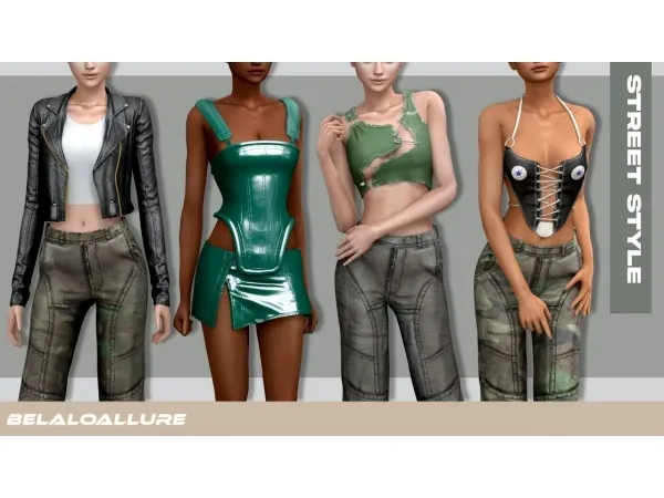 Alpha Street Style by belaoallure - The Sims 4 Custom Content