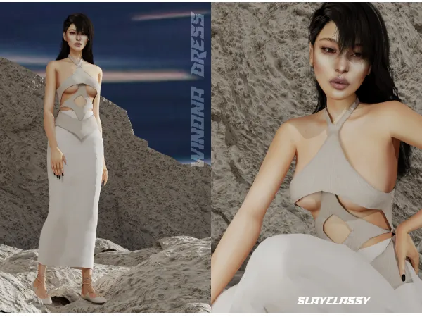 Alpha SC142 winona dress - The Sims 4 Custom Content