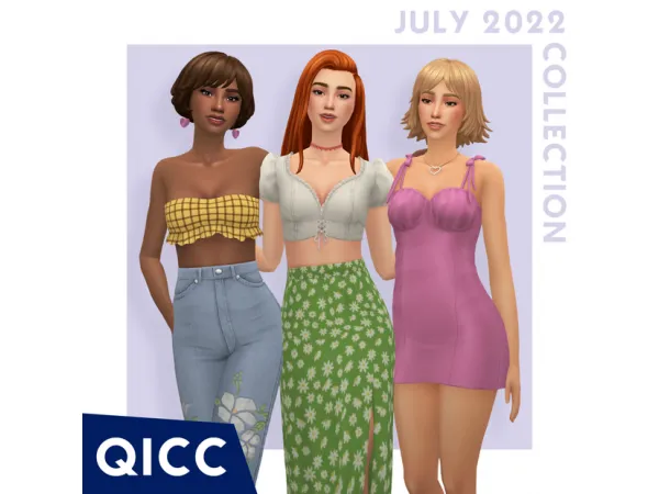 Maxis Match July 2022 Collection by qicc - The Sims 4 Custom Content