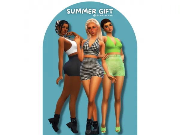 Maxis Match SUMMER GIFT CLOTHES by Simsulani - The Sims 4 Custom Content