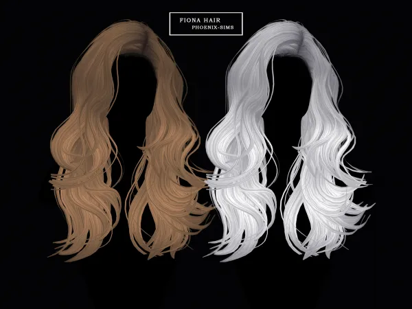 Alpha Fiona Hair - The Sims 4 Custom Content