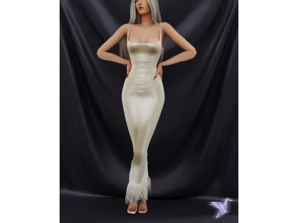 Alpha Rumi Dress by Nightingale Sims - The Sims 4 Custom Content