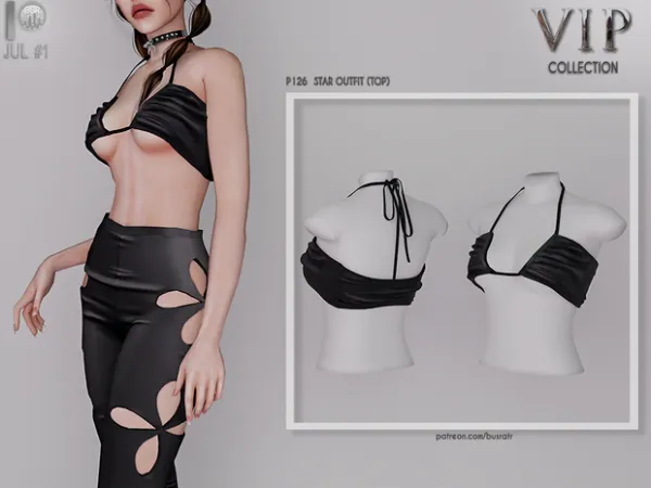Alpha STAR OUTFIT P126 P127 tr by busra - The Sims 4 Custom Content