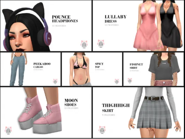 Maxis Match E GIRL STUFF 20 by simsfinds - The Sims 4 Custom Content