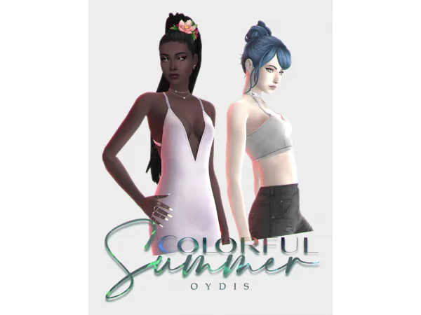 Maxis Match Colorful Summer Collection by oydis - The Sims 4 Custom Content