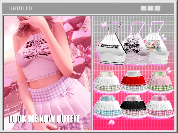Alpha unknown66irl Look me now outfit - The Sims 4 Custom Content