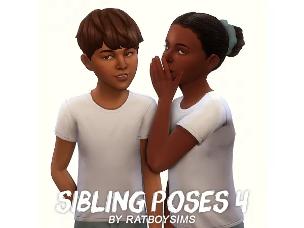 Maxis Match sibling poses 4 - The Sims 4 Custom Content