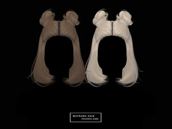 Alpha Maynard Hair - The Sims 4 Custom Content