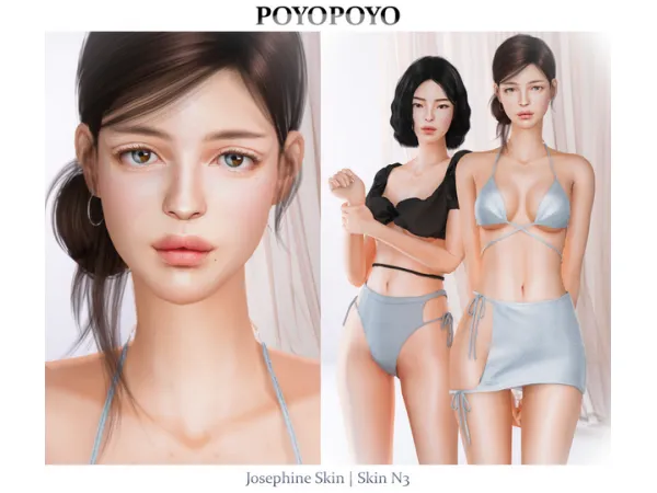 Alpha [poyopoyo] Josephine Skin Skin N3 by PoyoPoyo - The Sims 4 Custom Content