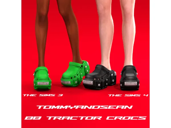 Alpha BB TRACTOR CROCS AND by tommyandseancc - The Sims 4 Custom Content