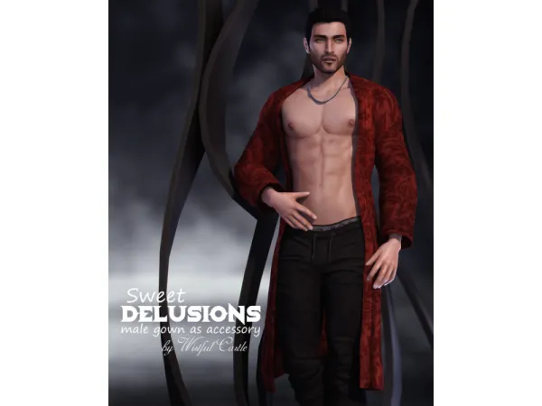 Mix Sweet Delusions (male gown) by Wistful Castle - The Sims 4 Custom Content