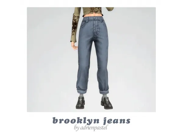 Maxis Match Brooklyn Jeans by adrienpastel - The Sims 4 Custom Content
