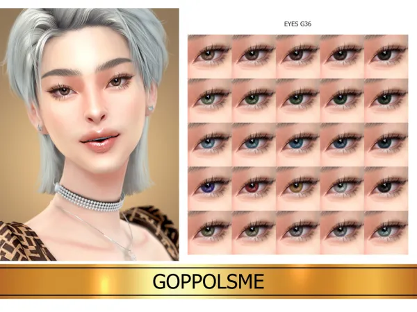 Alpha GPME GOLD Eyes G36 by GoppolsMe - The Sims 4 Custom Content