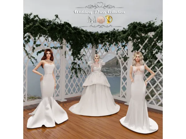 Alpha Wedding Dress Collection by daphsmods - The Sims 4 Custom Content