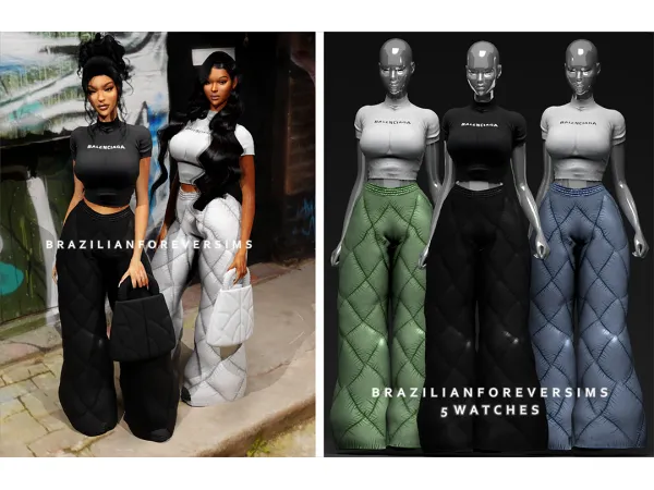 Alpha 21 Louise Set by diggoverse - The Sims 4 Custom Content