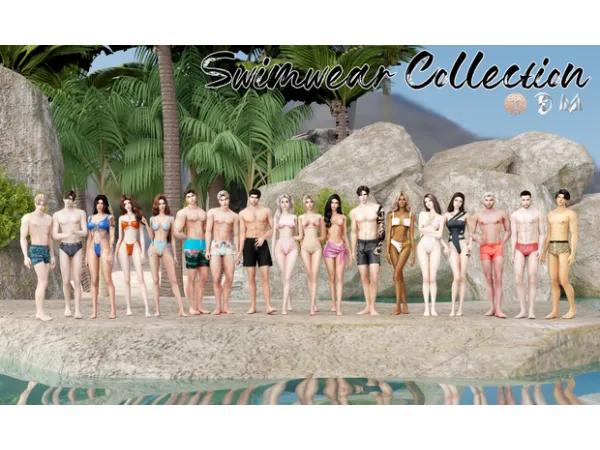 Alpha Swimwear Collection by daphsmods - The Sims 4 Custom Content