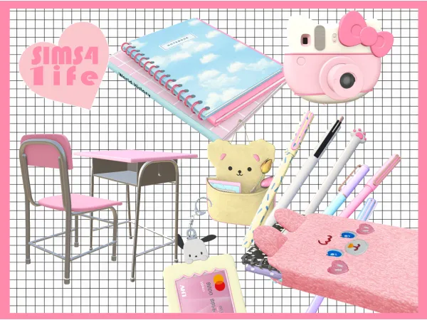 Alpha High school set Sims 4 - The Sims 4 Custom Content