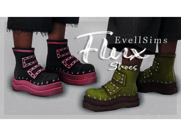 Maxis Match Flux Shoes by simsfinds - The Sims 4 Custom Content