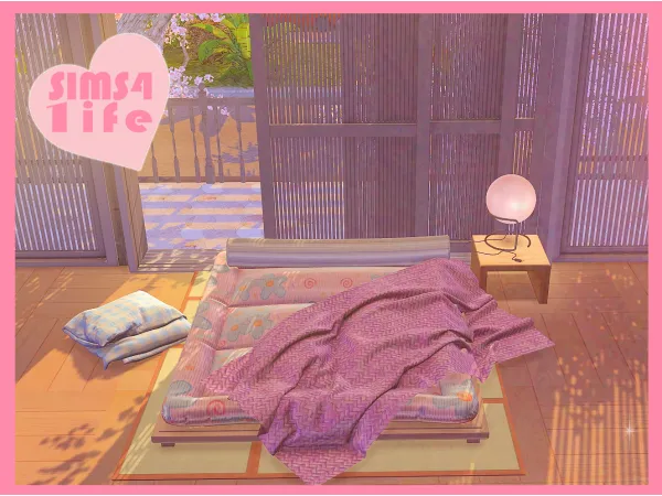 Alpha Japanese bedroom - The Sims 4 Custom Content