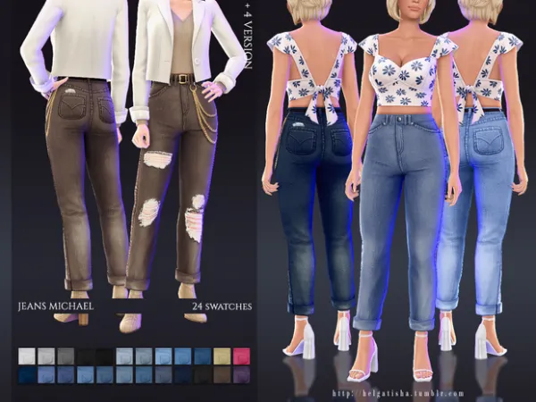 Maxis Match Jeans Michael by helgatisha - The Sims 4 Custom Content