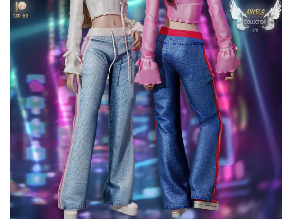 Alpha PRETTY FLY OUTFIT (JEANS) S70 tr by busra - The Sims 4 Custom Content