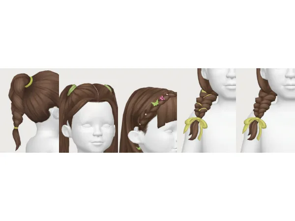 Maxis Match toddler hair conversions pt3 by casteru - The Sims 4 Custom Content