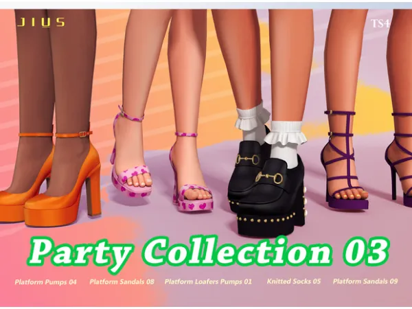 Alpha Party Collection 03 sims by Jius - The Sims 4 Custom Content