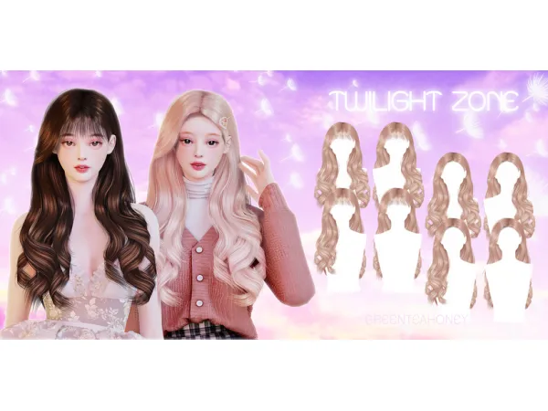Alpha TWILIGHT ZONE HAIRSTYLE - The Sims 4 Custom Content