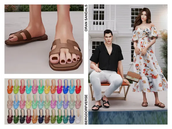 Alpha Oran Sandals - The Sims 4 Custom Content