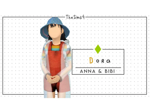 Alpha Dora [AnnaBibi] by Anna Bibi - The Sims 4 Custom Content