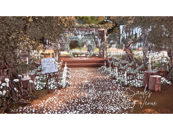 Alpha Le Domaine des Saules Rustic Wedding Venue - The Sims 4 Custom Content