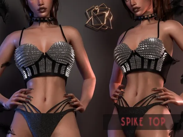 Alpha Spike Top BRsims - The Sims 4 Custom Content