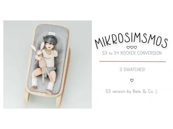 Alpha ROCKER (S3TO4) CONVERSION TWO POSES - The Sims 4 Custom Content