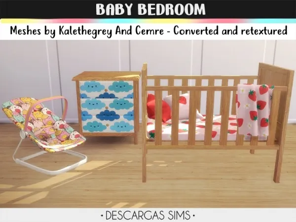 Alpha Baby Bedroom - The Sims 4 Custom Content