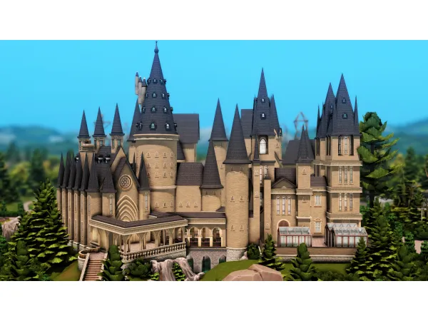 Maxis Match NO Hogwarts (High School) by plumbobkingdom - The Sims 4 Custom Content