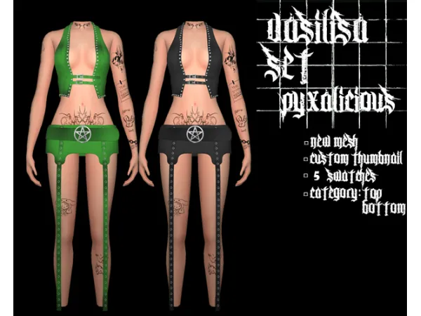 Alpha vasilisa set by pyxalicious - The Sims 4 Custom Content