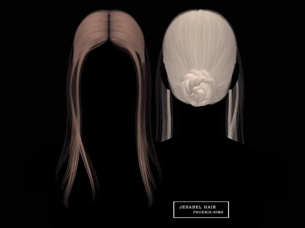 Alpha Jesabel Hair - The Sims 4 Custom Content