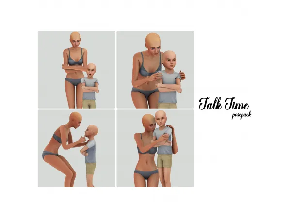 Alpha Talk Time Posepack (Patreon Early Access) - The Sims 4 Custom Content