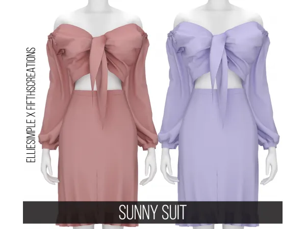 Alpha SUNNY SUIT - The Sims 4 Custom Content