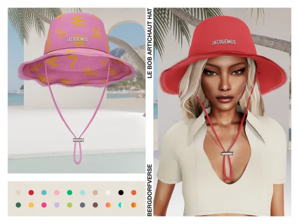 Alpha Le Bob Artichaut Hat - The Sims 4 Custom Content