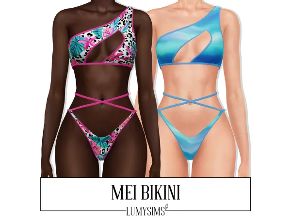 Alpha Mei Bikini - The Sims 4 Custom Content