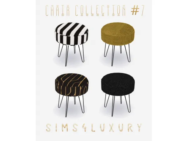 Alpha Chair Collection 7 by simsfinds - The Sims 4 Custom Content