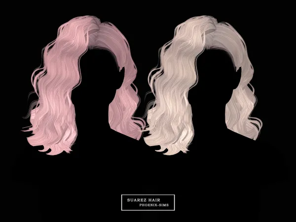 Alpha Suarez Hair - The Sims 4 Custom Content
