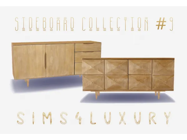 Alpha Sideboard Collection 9 by simsfinds - The Sims 4 Custom Content
