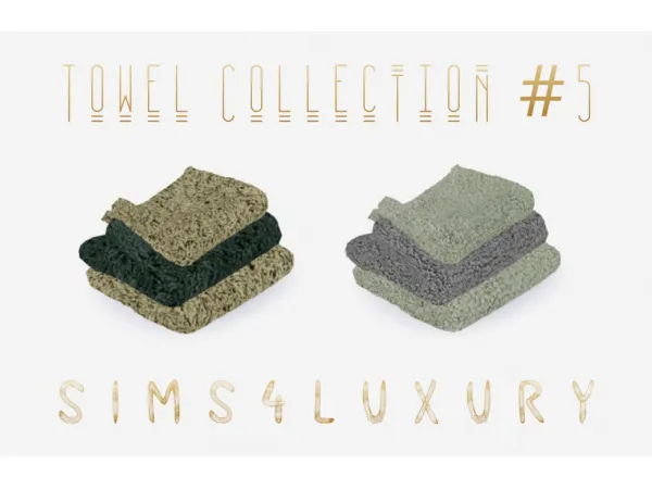Alpha Towel Collection 5 by by simsfinds - The Sims 4 Custom Content