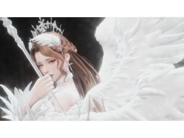 Alpha SYNN Nikki Wings of dust free by zouyou - The Sims 4 Custom Content