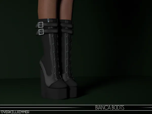 Alpha Bianca boots - The Sims 4 Custom Content